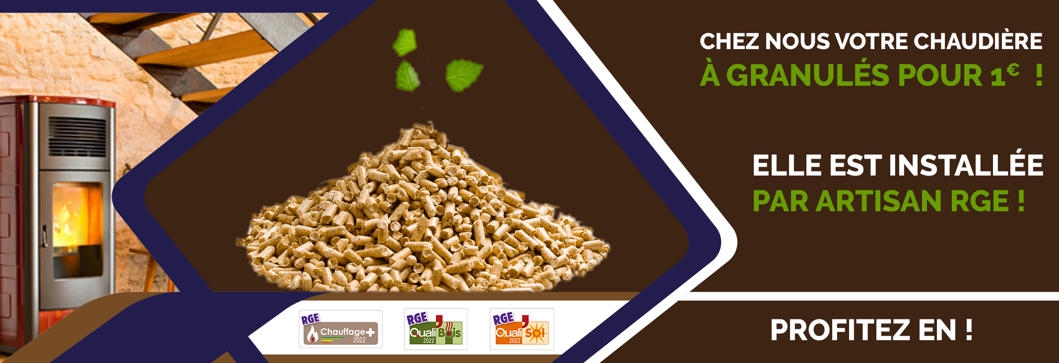 Chaudière à Granulés 1 euro Montigny lès Cormeilles 95370
